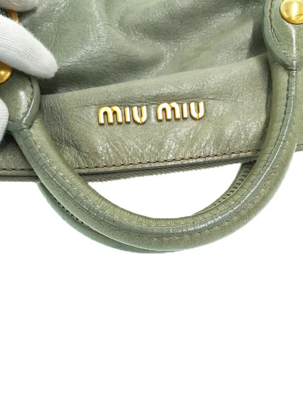 Miu Miu Rion Side Handbag - Picture 8 of 9